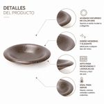 Plato Hondo de 5.9 plg Color Café Mate