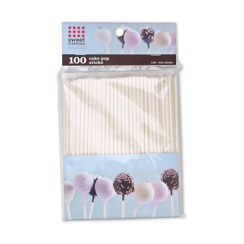 Palitos para Cake Pops Reutilizables de Plástico 15 Cm Blanco, 100 Unidades