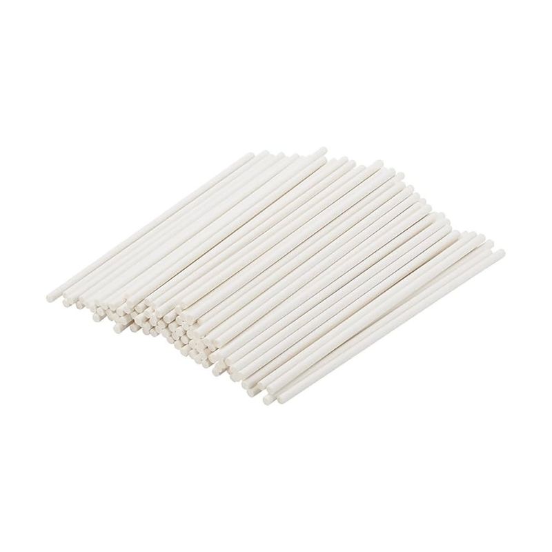 Palitos para Cake Pops Reutilizables de Plástico 15 Cm Blanco, 100 Unidades