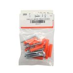 Kit de Tornillos para Lámina #6 x 1 1/4 Plg con Tarugos 10 Unidades