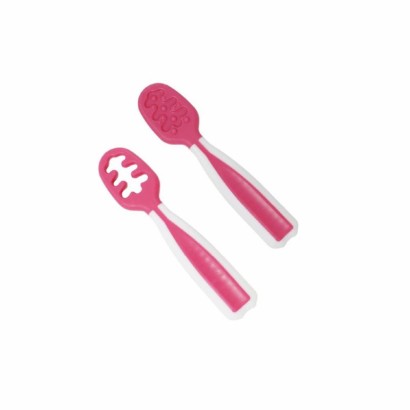 Set de 2 Cucharas de Aprendizaje para Bebé Etapa 1 y 2 con Textura - Presentación Surtida