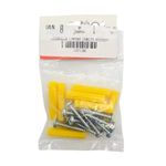 Kit de Tornillos para Lámina #8 x 1 Plg con Tarugos 10 Piezas