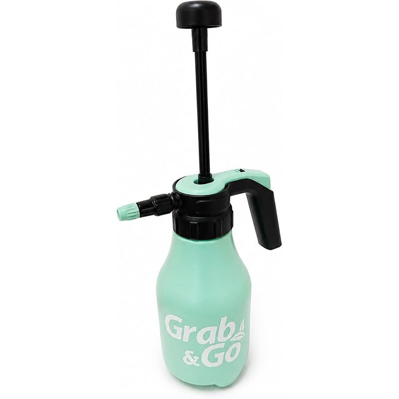 Rociador Manual de Bomba a Presión 1.5 Litros con Boquilla Ajustable para Jardín Color Verde