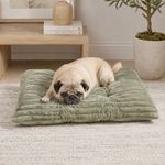 Cojín para Perro de Poliéster 36 x 24 Cm con Centro Hundido Color Verde