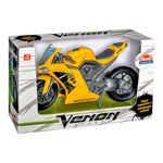 Moto de Juguete Sport Venon 1200 con Suspensión y Llantas de Hule 28 Cm Color Blanco