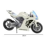 Moto de Juguete Sport Venon 1200 con Suspensión y Llantas de Hule 28 Cm Color Blanco