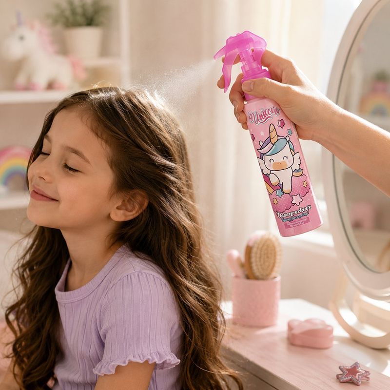 Spray Desenredante para Peinar Sin Enjuague Diseño Unicornio 200 mL