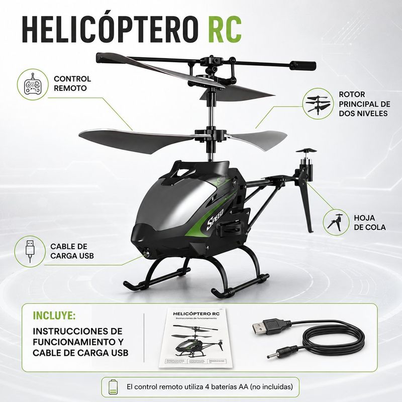 Helicóptero a Control Remoto S5H Color Blanco