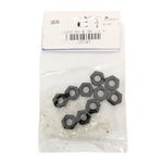 Tuerca Hexagonal de Acero Grado 5 Negro NC 1/4 Plg 20 Hilos Bolsa con 10 Piezas