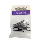 Tornillo para Tablaroca y Yeso 6 x 1 5/8 Plg Color Negro Bolsa con 10 Piezas