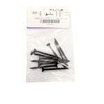 Tornillo para Tablaroca y Yeso 6 x 1 5/8 Plg Color Negro Bolsa con 10 Piezas