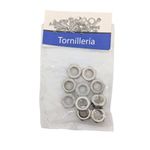 Tuerca Hexagonal Métrica de Acero Inoxidable M8 Bolsa con 10 Piezas