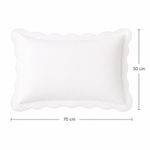 Sobrefunda de Almohada Numa 50 x 70 Cm en Color Blanco