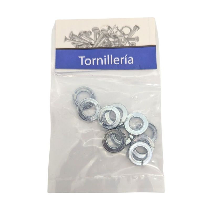 Roldana de Presión Galvanizada 5/16 Plg Bolsa con 10 Piezas