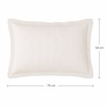 Sobrefunda de Almohada Alicante de 50 x 70 Cm en Color Blanco