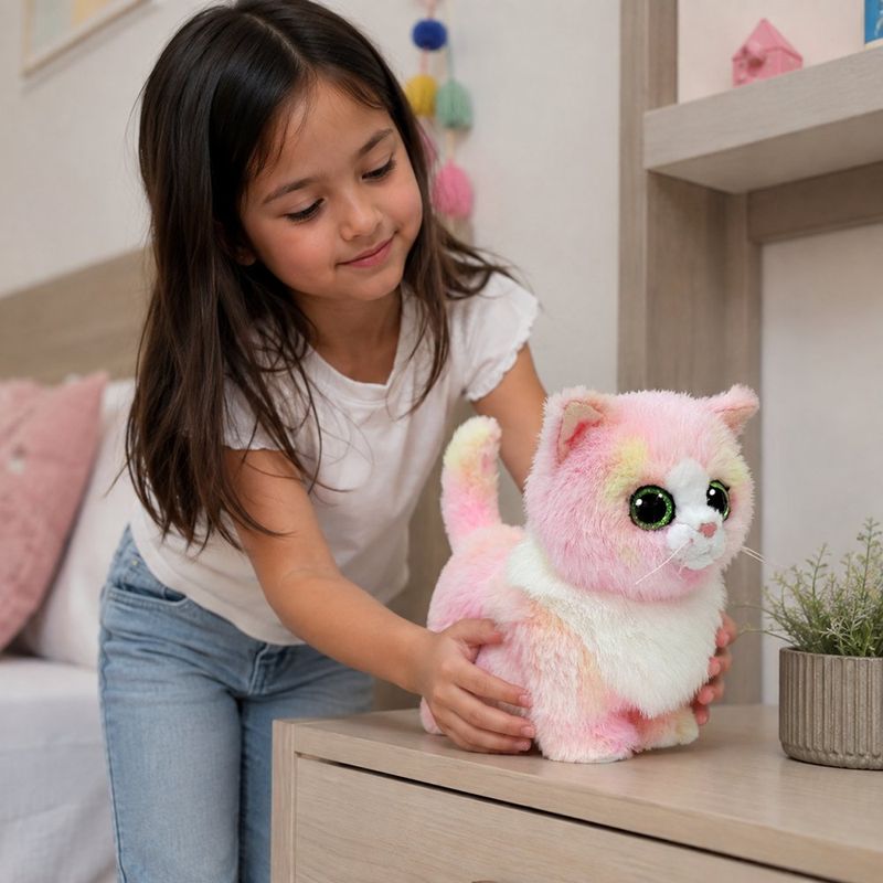 Peluche Ty de Gatita Lady Rosado 15 cm