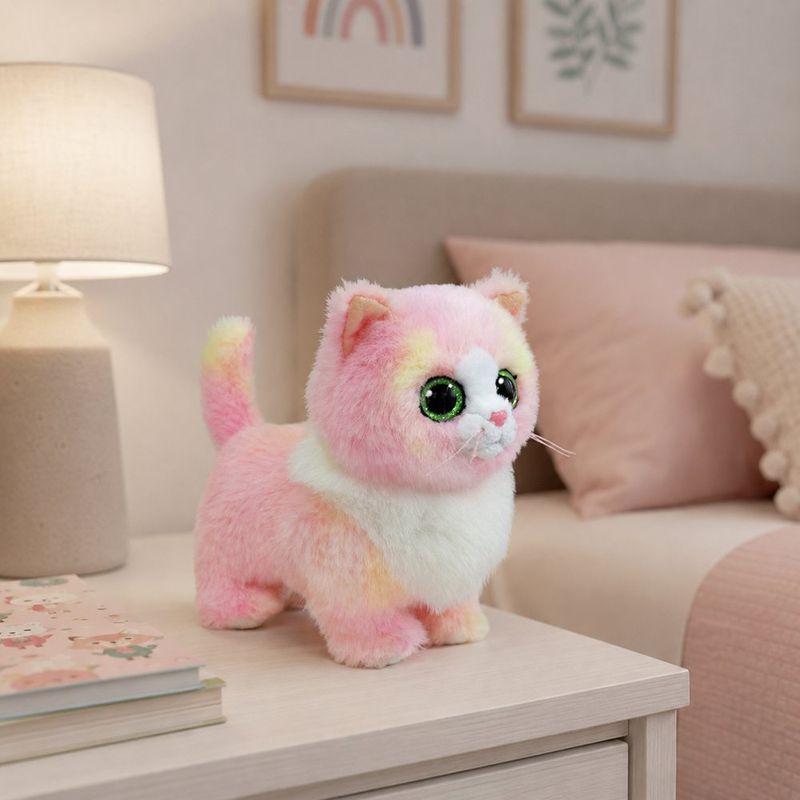 Peluche Ty de Gatita Lady Rosado 15 cm
