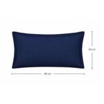 Sobrefunda de Almohada King Espinha de 50 x 90 Cm en Color Azul