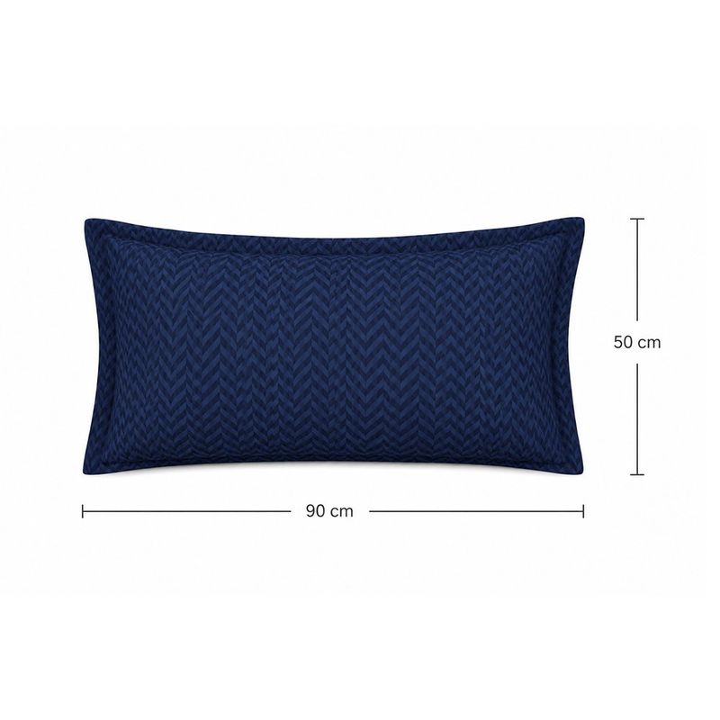 Sobrefunda de Almohada King Espinha de 50 x 90 Cm en Color Azul