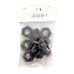 Tuerca Hexagonal de Acero Grado 5 Negro NC 7/16 Plg 14 Hilos Bolsa con 10 Piezas