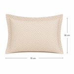Sobrefunda de Almohada Espinha de 50 x 70 Cm en Color Beige