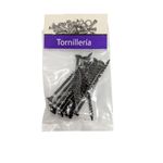 Tornillo para Tablaroca y Yeso 6 x 2 1/2 Plg Color Negro Bolsa con 10 Piezas