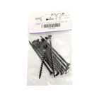Tornillo para Tablaroca y Yeso 6 x 2 1/2 Plg Color Negro Bolsa con 10 Piezas