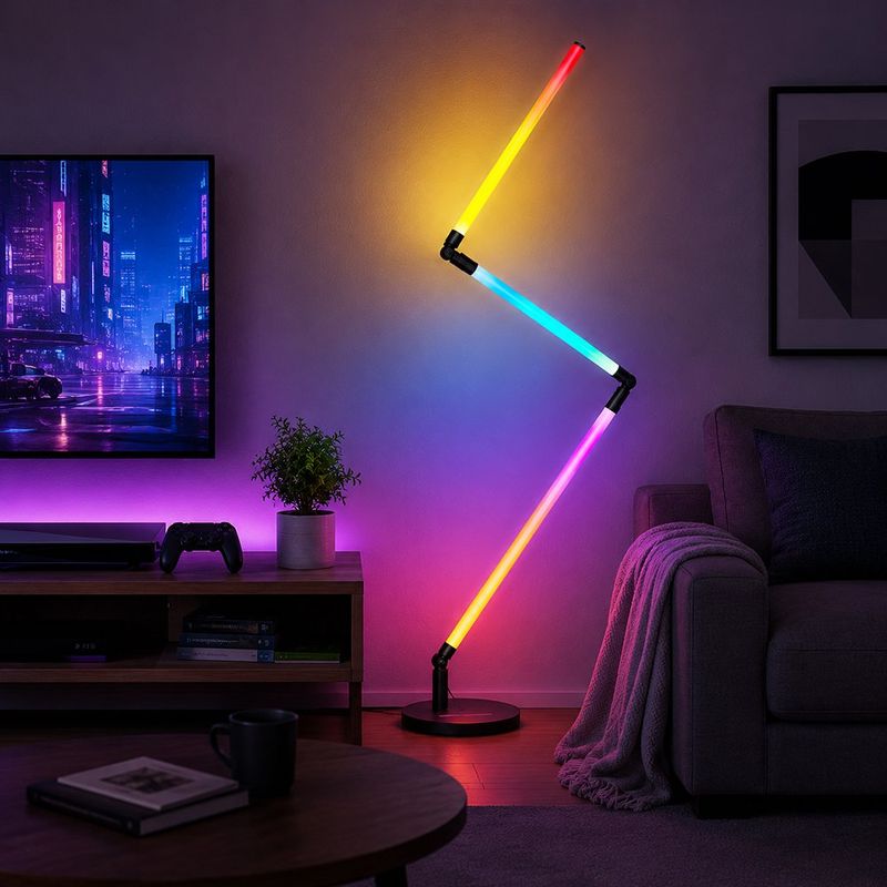 Lámpara de Pie Flex Nimbus Smart RGB en Color Negro