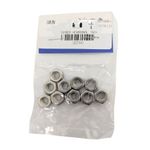 Tuerca Hexagonal de Acero Inoxidable NC 1/4 Plg 20 Hilos Bolsa con 10 Piezas