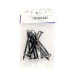 Tornillo para Tablaroca y Yeso 8 x 2 Plg Color Negro Bolsa con 10 Piezas