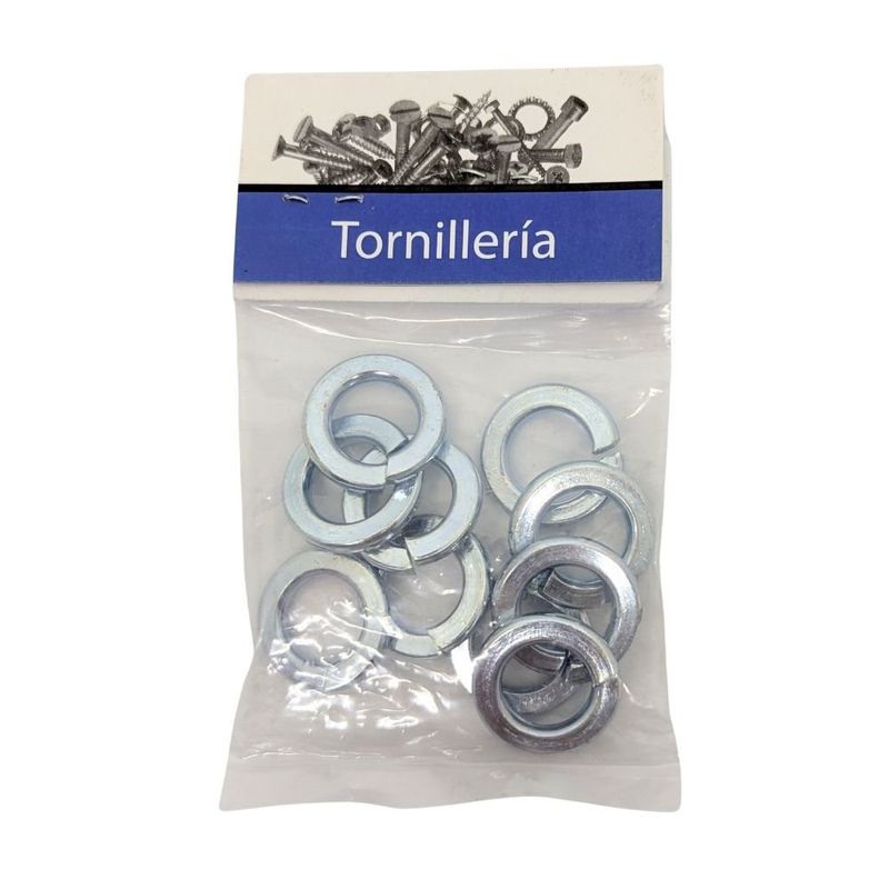 Roldana de Presión Galvanizada 1/2 Plg Bolsa con 10 Piezas