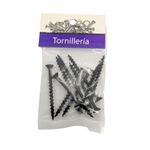 Tornillo para Tablaroca y Yeso 8 x 2 Plg Color Negro Bolsa con 10 Piezas