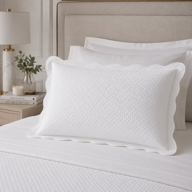 Sobrefunda de Almohada King Numa de 50 x 90 Cm en Color Blanco