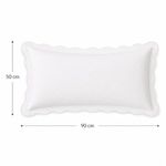 Sobrefunda de Almohada King Numa de 50 x 90 Cm en Color Blanco