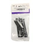 Tornillo para Tablaroca y Yeso 8 x 2 1/2 Plg Color Negro Bolsa con 10 Piezas