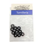Tuerca Hexagonal Métrica de Acero Negro M6 x 1.00 Bolsa con 10 Piezas