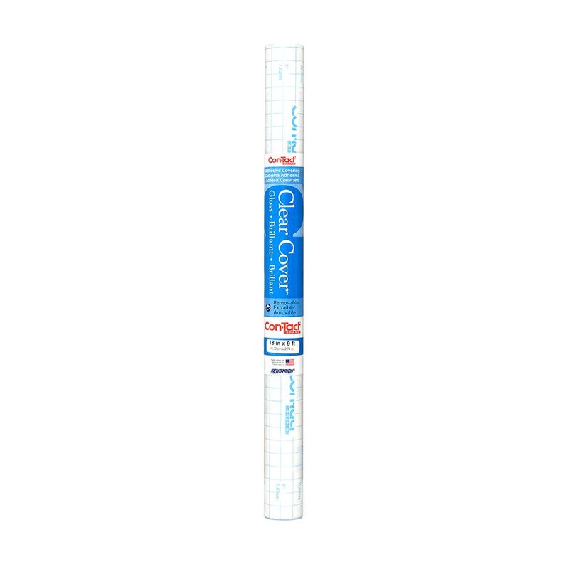 Papel ConTact Adhesivo Transparente Brillante de 45.7 Cm x 2.74 M