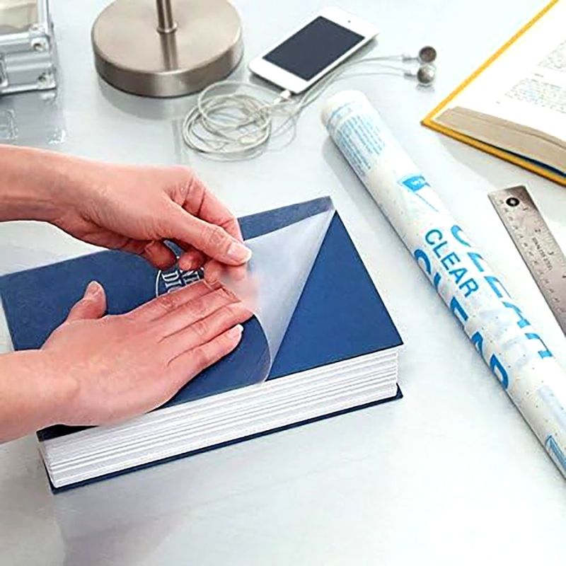 Papel ConTact Adhesivo Transparente Brillante de 45.7 Cm x 2.74 M