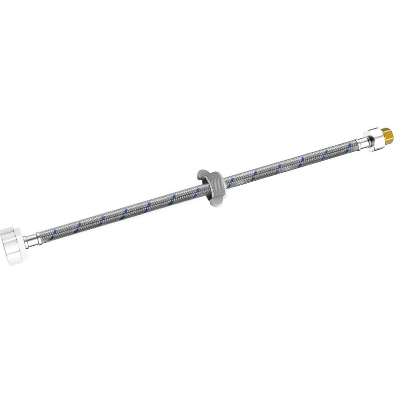 Manguera de Abasto Metálica con Adaptador 1/2 x 7/8 pulg 40 cm