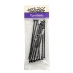Tornillo para Tablaroca y Yeso 8 x 4 Plg Color Negro Bolsa con 10 Piezas