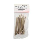 Tornillos para Madera Tipo SPAX 4.5 x 80 mm Dorados 10 Unidades