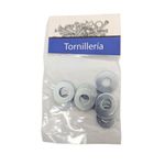 Roldana Plana Galvanizada 1/4 Plg Bolsa con 10 Piezas