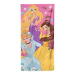 Toalla Infantil de Playa Princesas Disney Flowers 71 x 147 cm