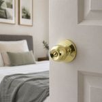 Cerradura Pomo Wale para Baño Color Dorado
