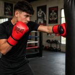Guantes para Boxeo Powerlock V2 de 14 Oz para Entrenamiento Color Rojo