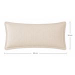Sobrefunda de Almohada King Alicante de 50 x 90 Cm en Color Beige
