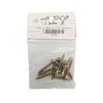 Tornillos para Madera Tipo SPAX 4 x 30 mm Dorados 10 Unidades