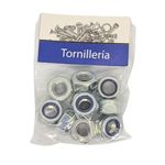 Tuerca de Seguridad Métrica de Acero Galvanizado M10 x 1.50 Bolsa con 10 Piezas