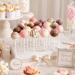 Palitos para Cake Pops Reutilizables de Plástico 15 Cm Blanco, 100 Unidades