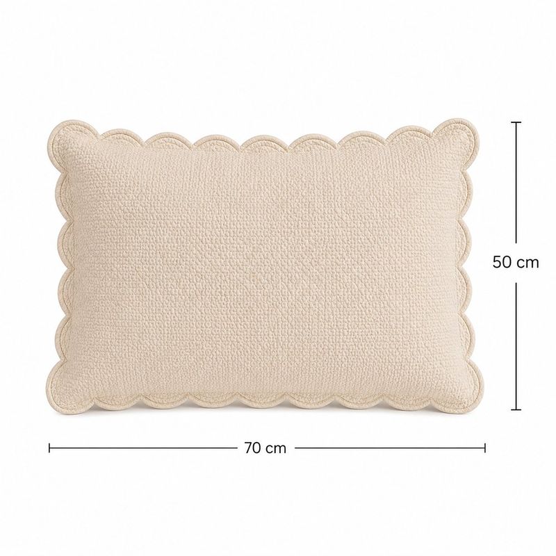Sobrefunda de Almohada Granite de 50 x 70 Cm en Color Beige
